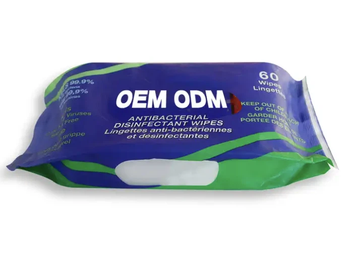 Yon sèl ti sèvyèt mouye dezenfektan men